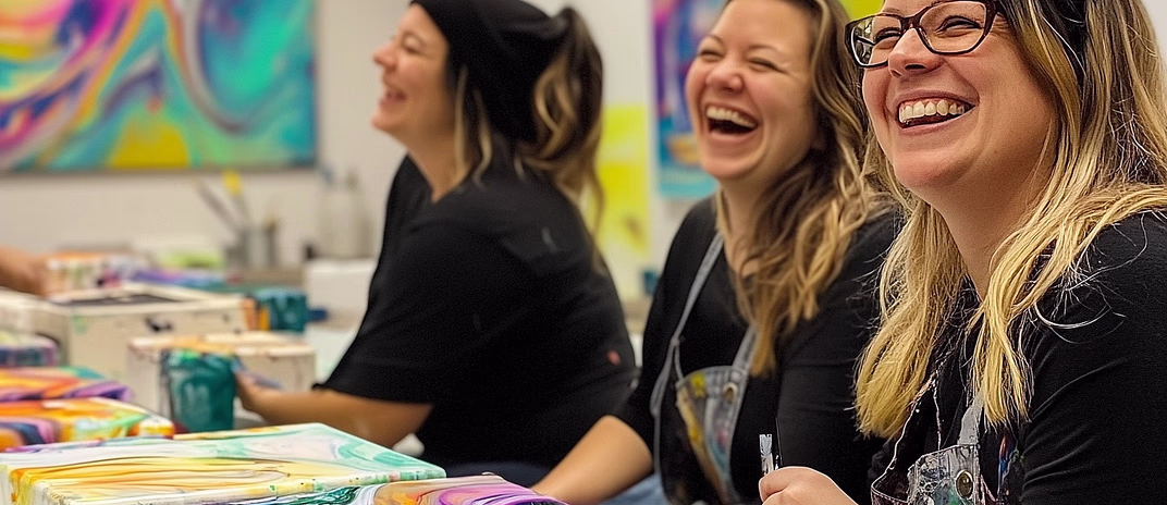 Malekurs i flytende maling