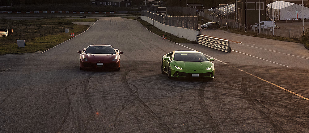 Kjør Lamborghini & Ferrari på racerbane
