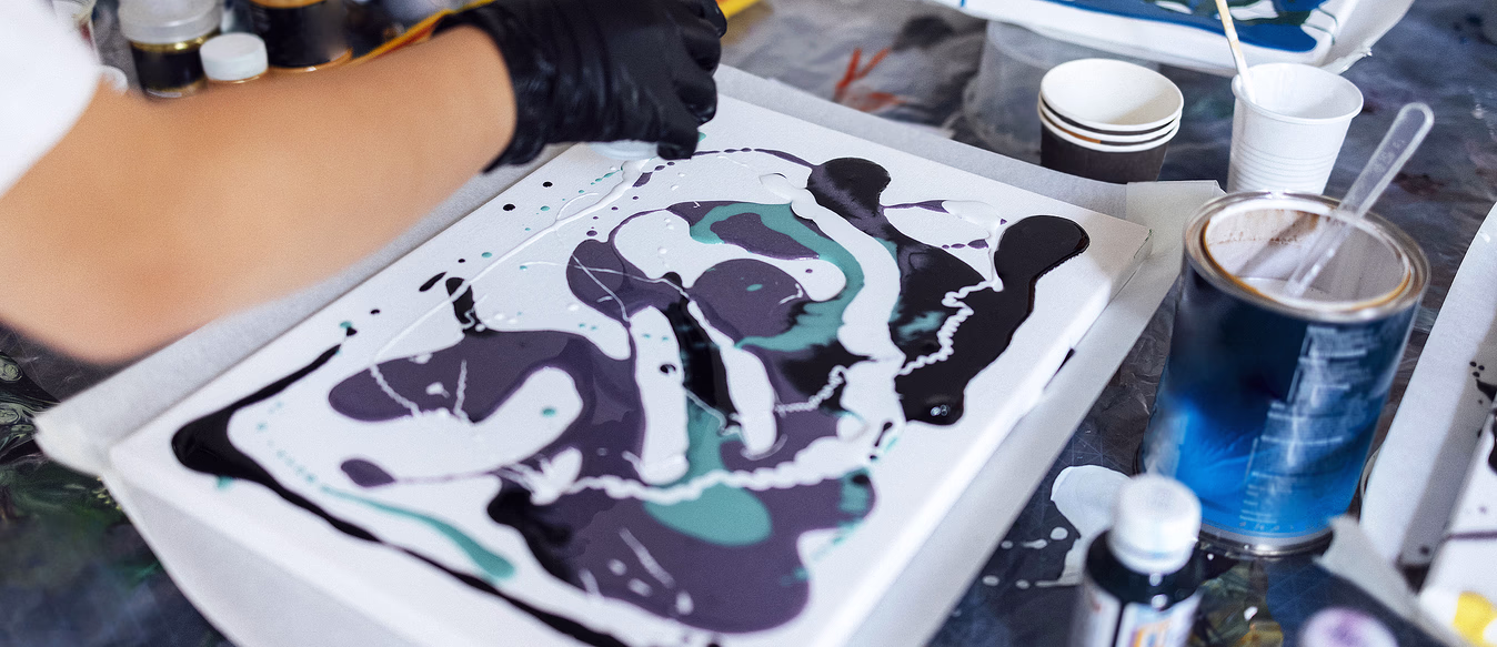 Grunnkurs i flytende akrylmaling