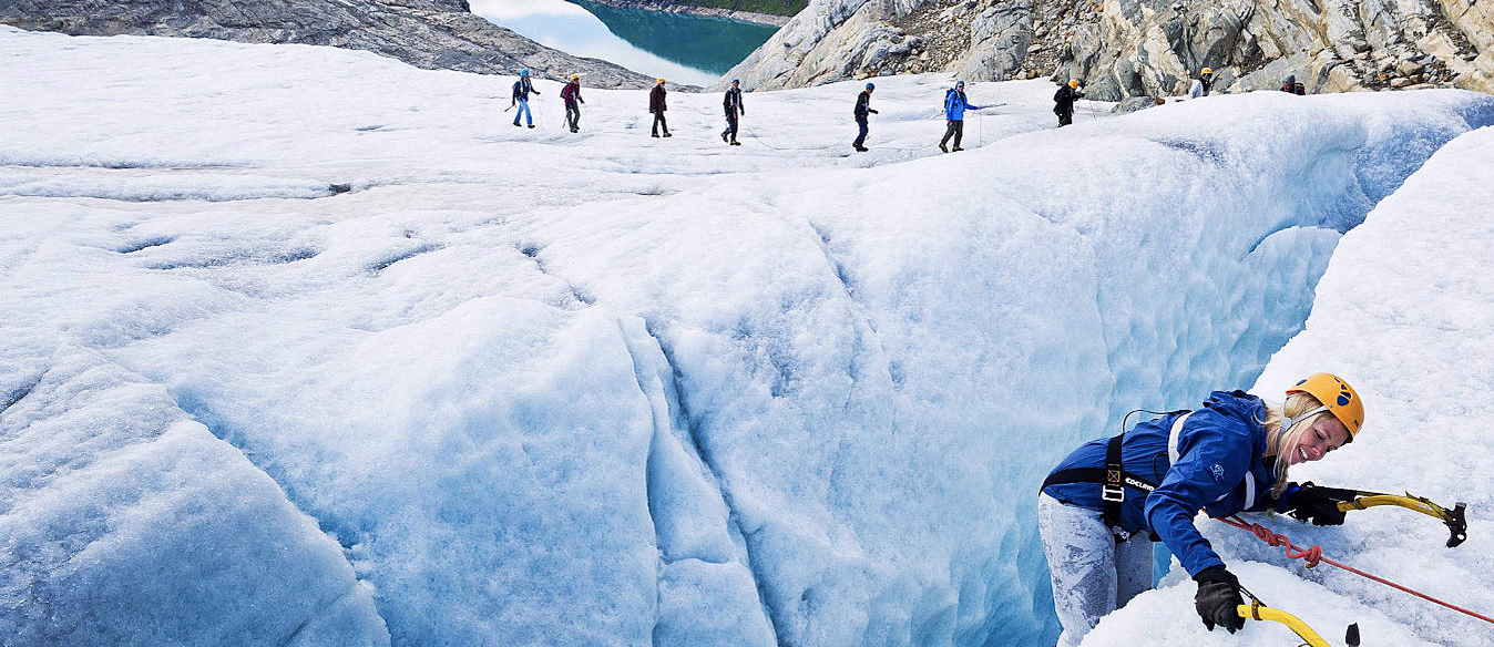 Glacier hike på blåis