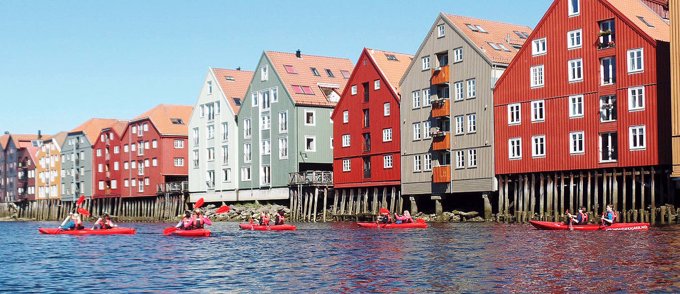 Urban kajakktur langs Nidelven