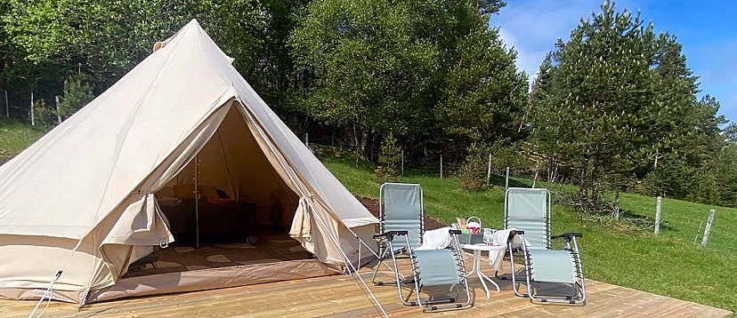 Glamping & alpakkavandring