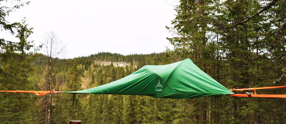 Svevetelt med friluftspakke