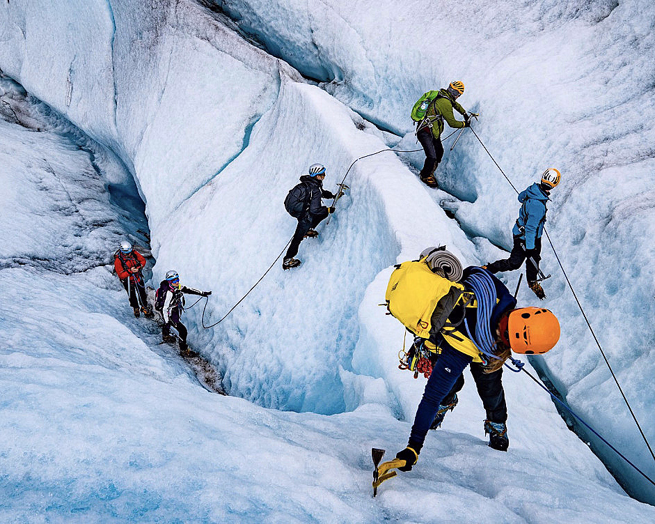 Glacier hike på blåis