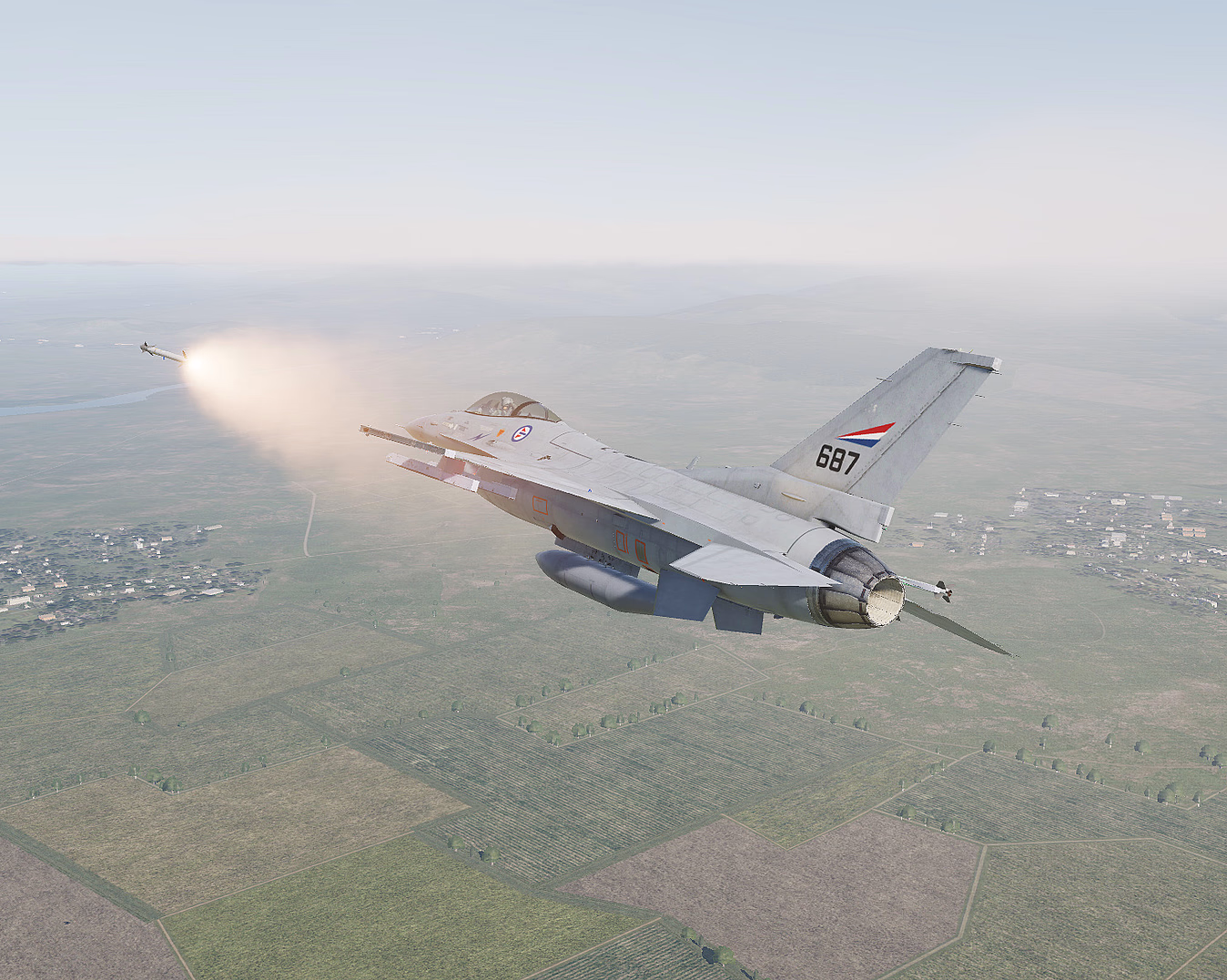 Virtuell F-16 pilot for en dag