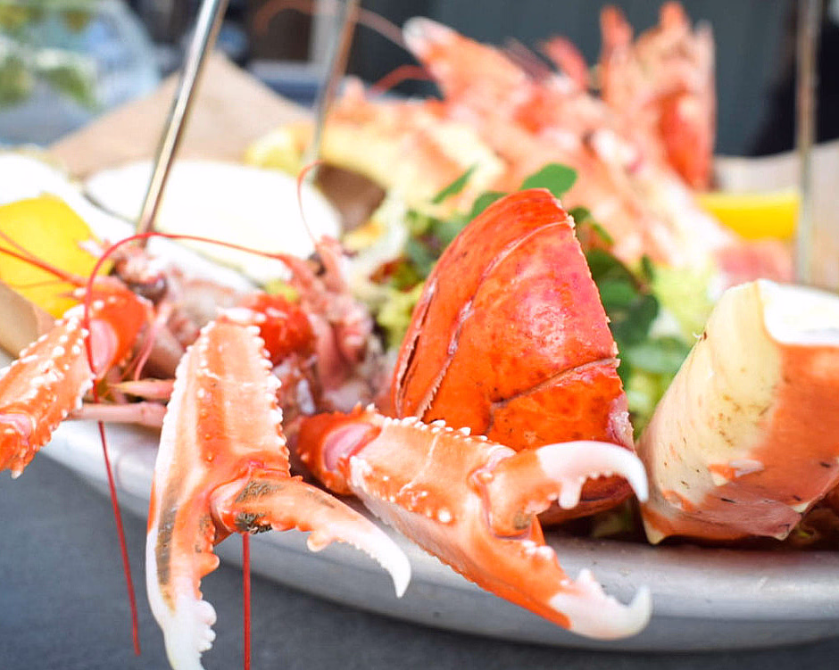 Skalldyrtallerken for to