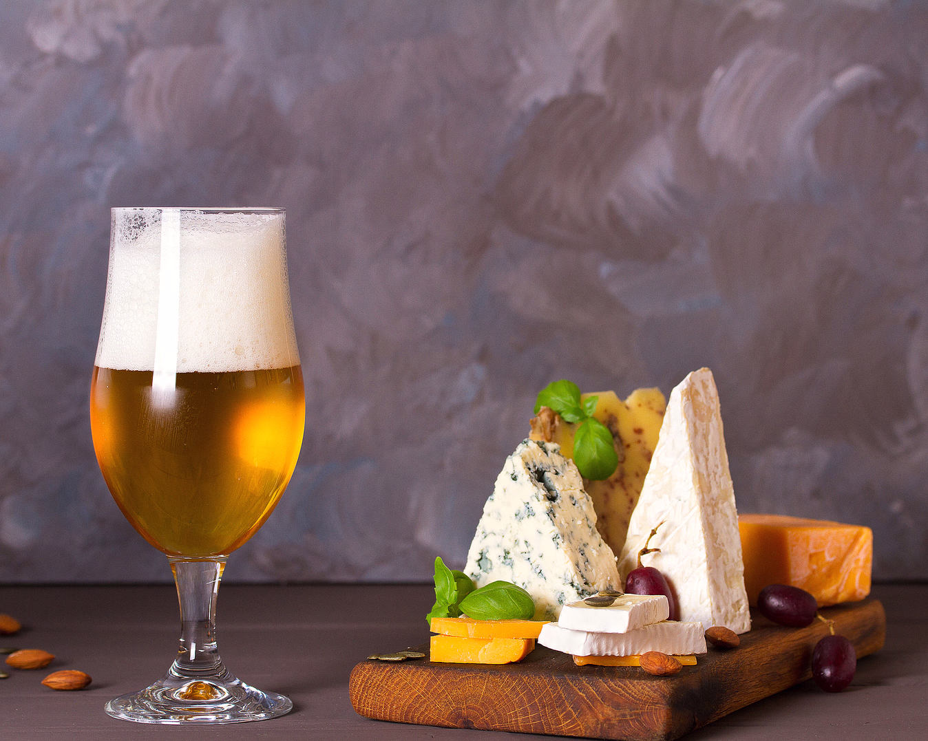 Ølsmaking med ostebrett