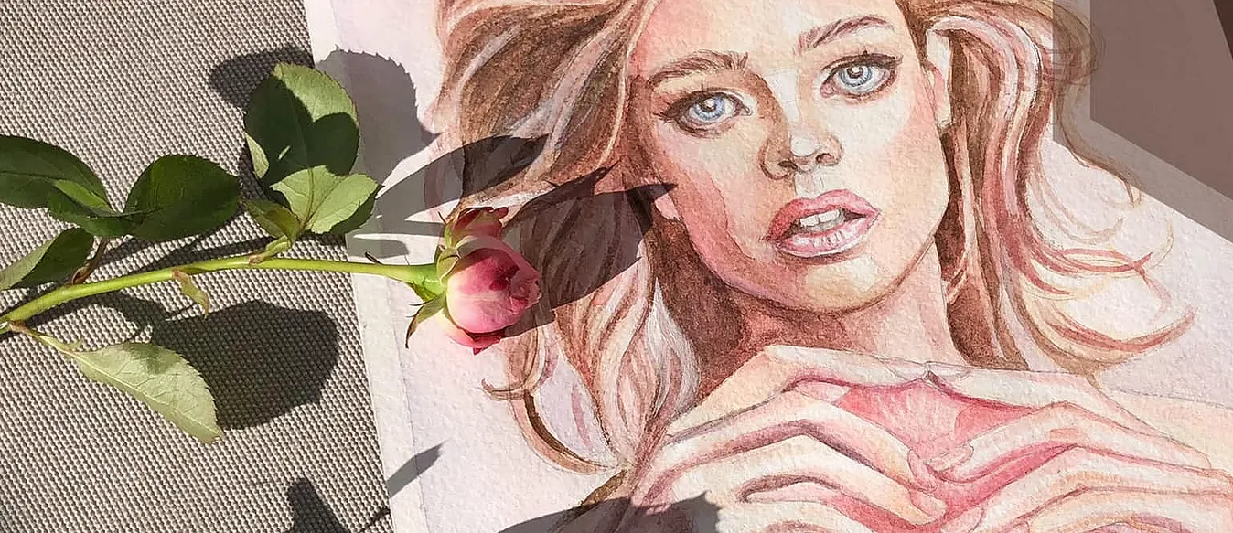 Oljemaling med kunstner