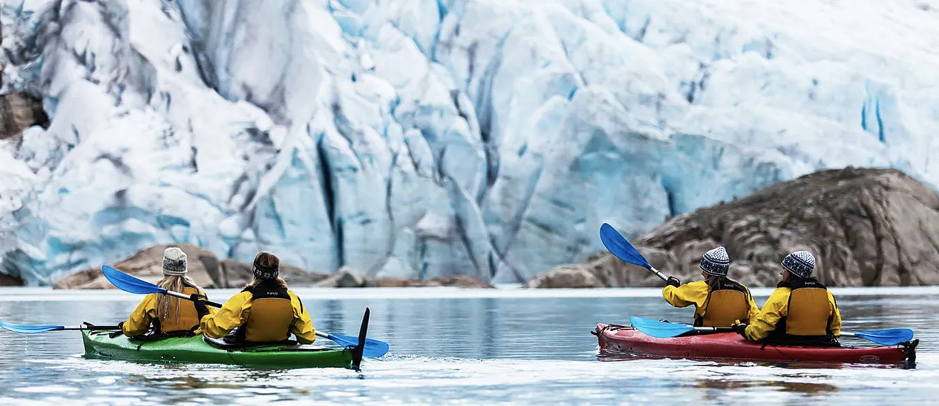 Isbreeventyr fra kajakk