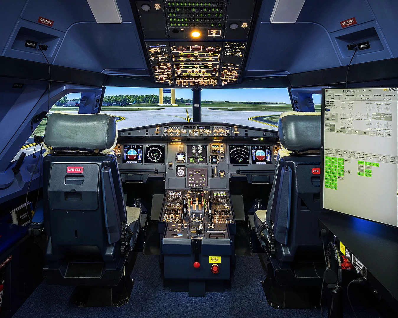 Airbus flysimulator for to