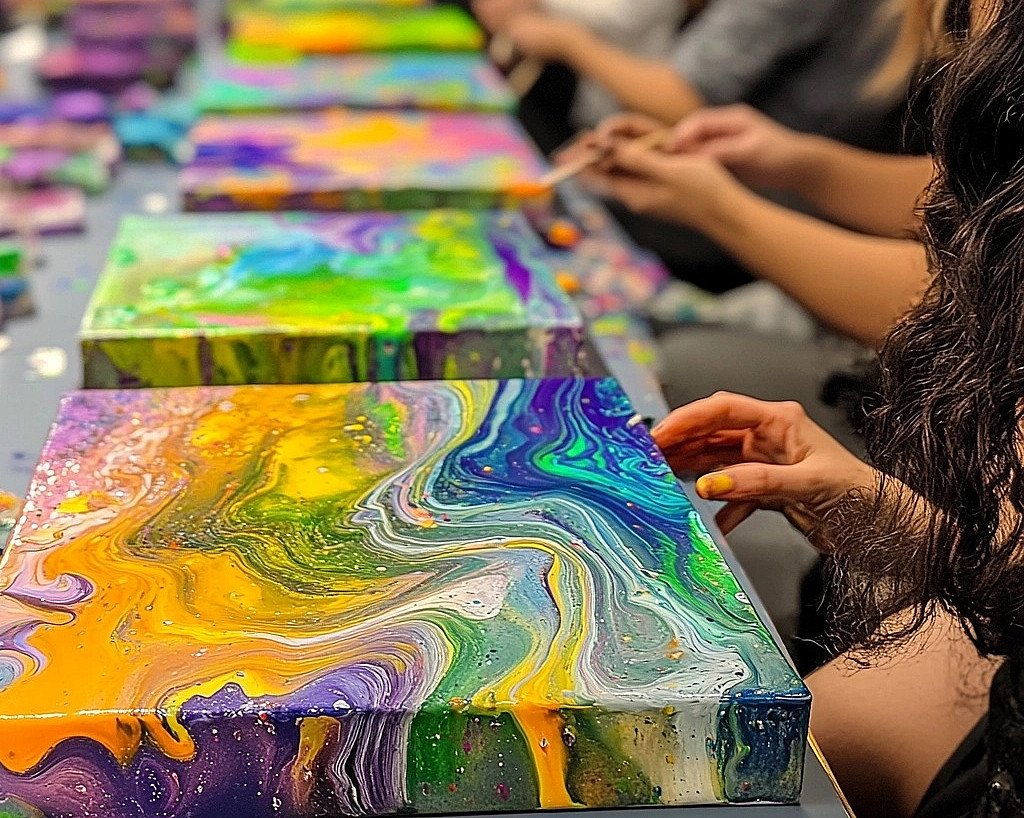 Malekurs i flytende maling