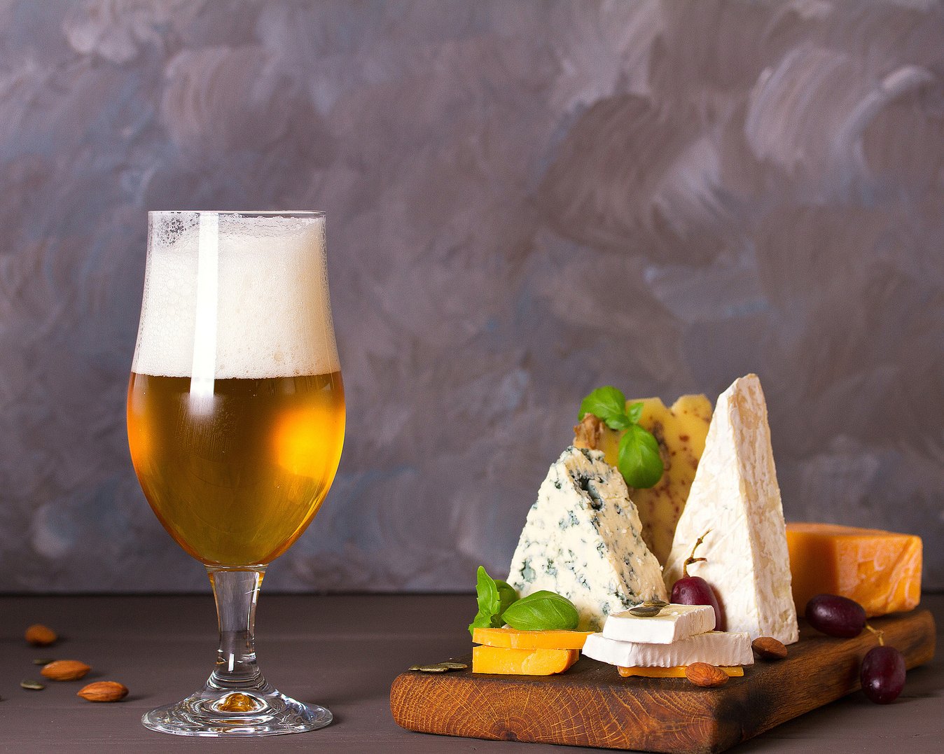 Ølsmaking med ostebrett