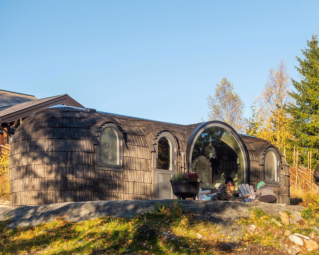 Overnatting i Igloohut