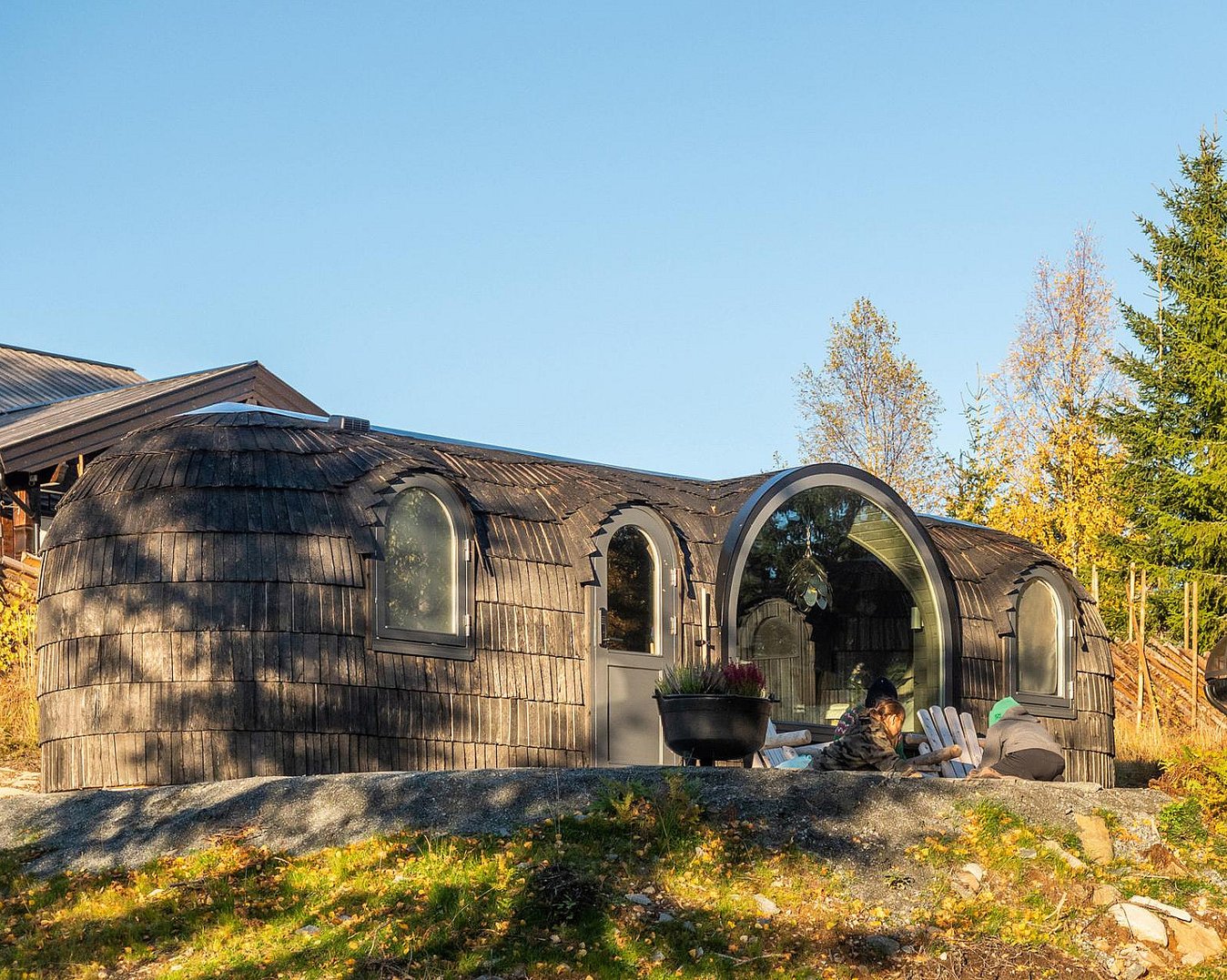 Overnatting i Igloohut