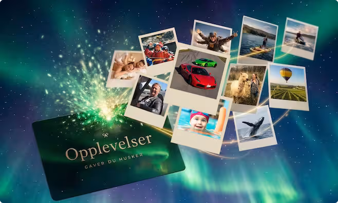 Opplevelsesgavekort med inspirerende motiv