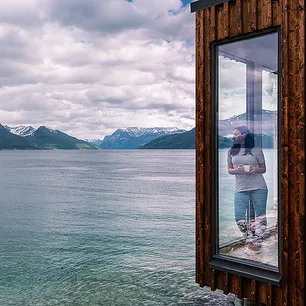 Arctic fjordcabins med jacuzzi