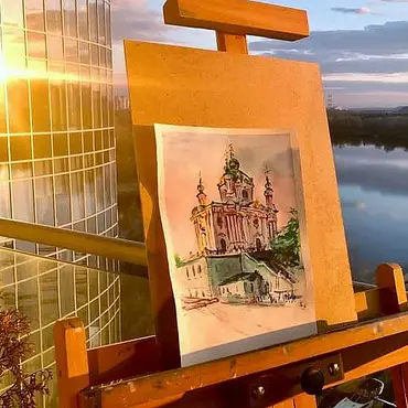 Oljemaling med kunstner privattime thumbnail 1