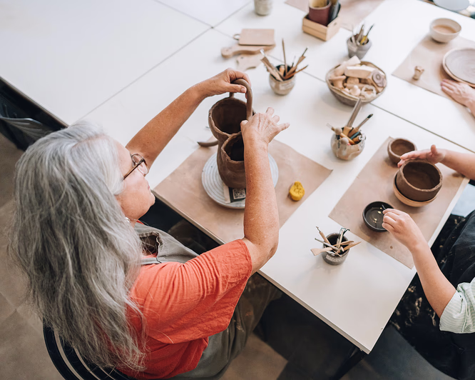 Keramikkurs i å lage vase