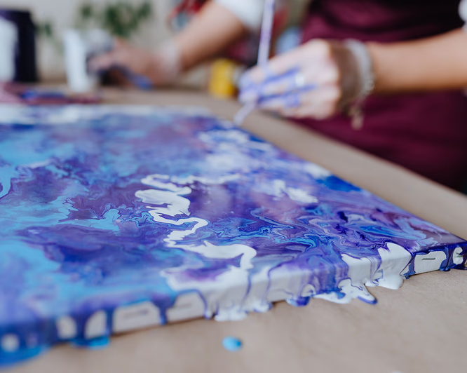 Grunnkurs i flytende akrylmaling