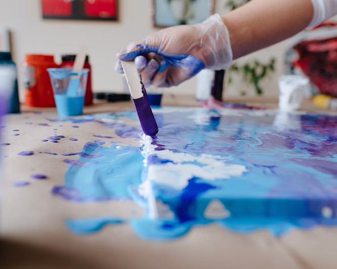 Grunnkurs i flytende akrylmaling