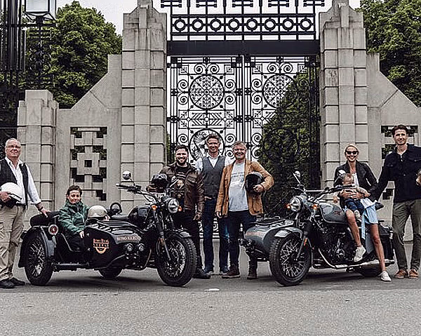 Retro motorcycle tour