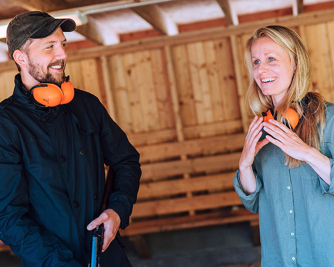 Leirdueskyting for to deluxe