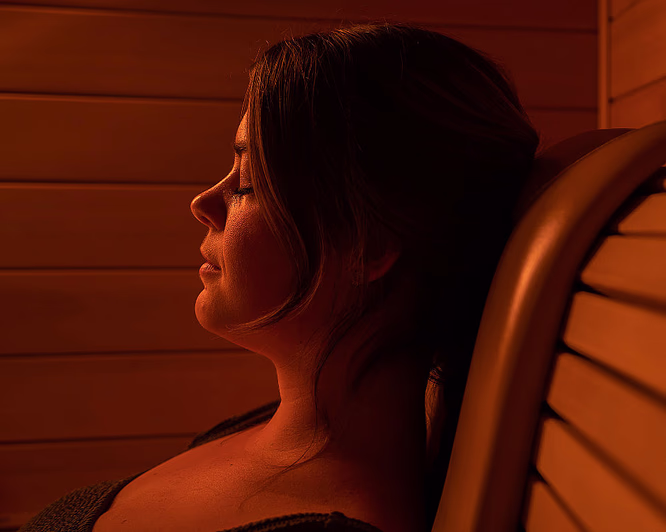 Jacuzzi, sauna & isbad for to