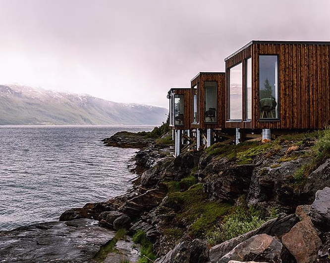 Arctic fjordcabins med jacuzzi