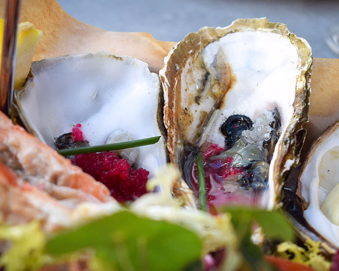 Skalldyrtallerken for to