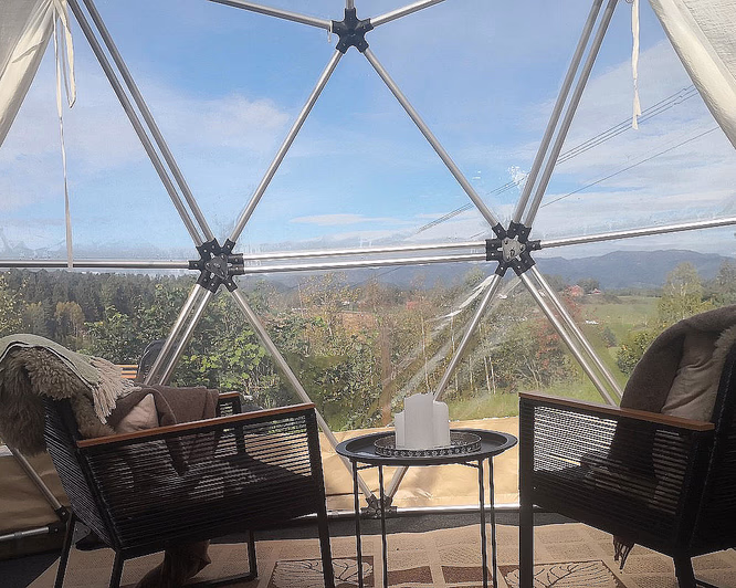 Dome Glamping & alpakkavandring