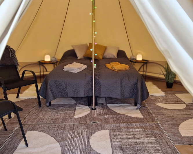 Glamping & alpakkavandring