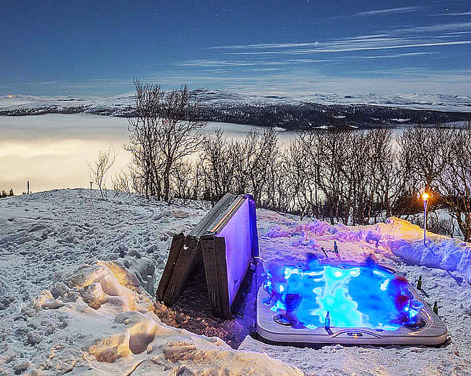 Snøhotell med femretters