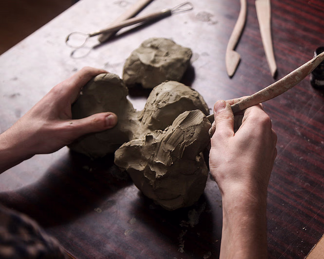 Keramikkurs i å lage lampefot