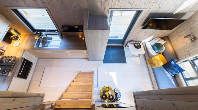 Luksuriøs tretopphytte