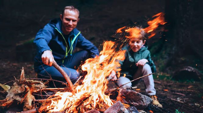 Svevetelt med friluftspakke