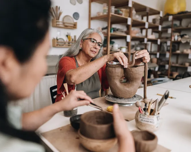 Keramikkurs i å lage vase