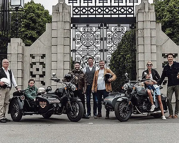 Retro motorcycle tour