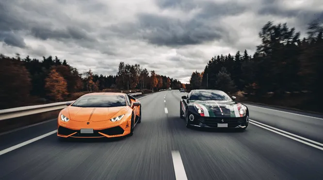 Kjør Ferrari & Lamborghini Premium