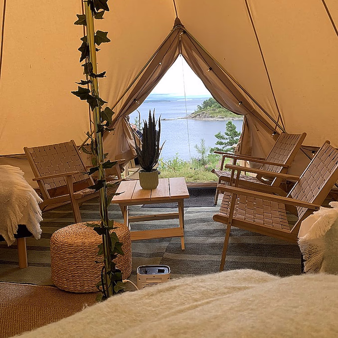 Glamping med middag