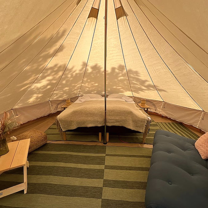 Glamping med middag