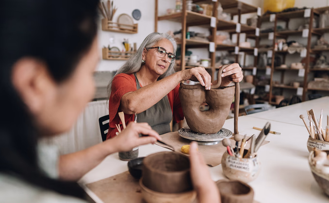 Keramikkurs i å lage vase