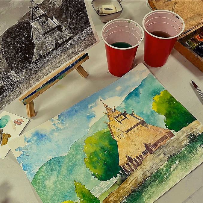 Akvarell watercolor workshop