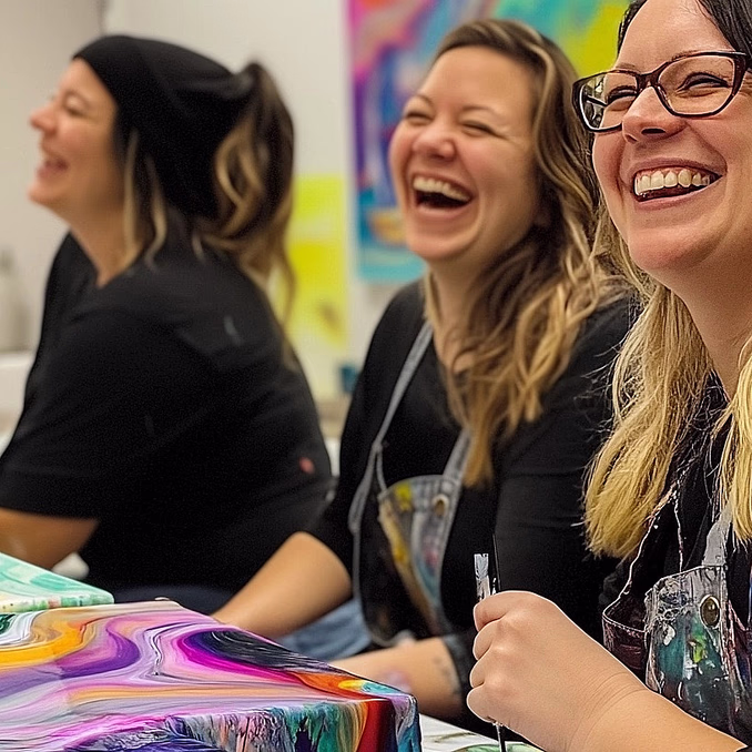 Malekurs i flytende maling