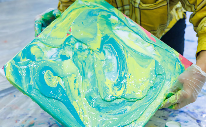 Malekurs i flytende maling