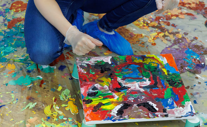 Malekurs i flytende maling