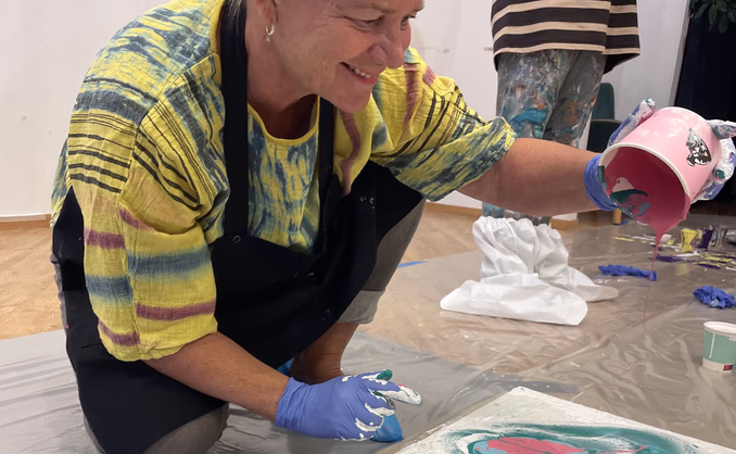 Malekurs i flytende maling