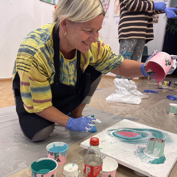 Malekurs i flytende maling