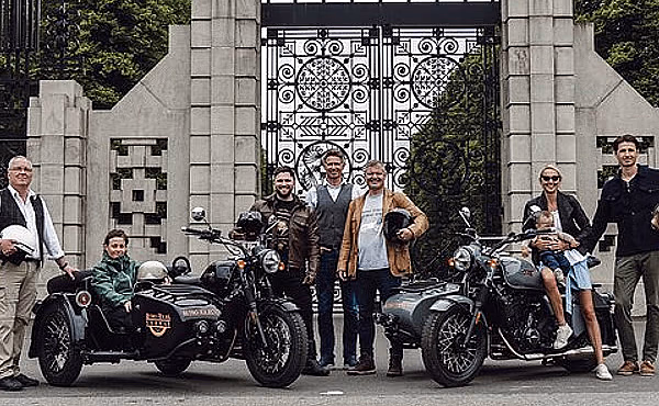 Retro motorcycle tour