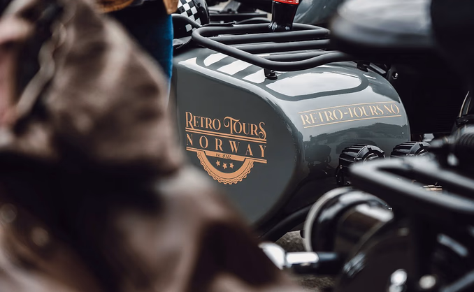 Retro motorcycle tour