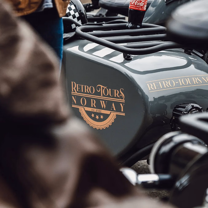 Retro motorcycle tour